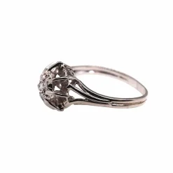 Bague or blanc diamants