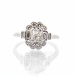 Bague Or blanc Diamants