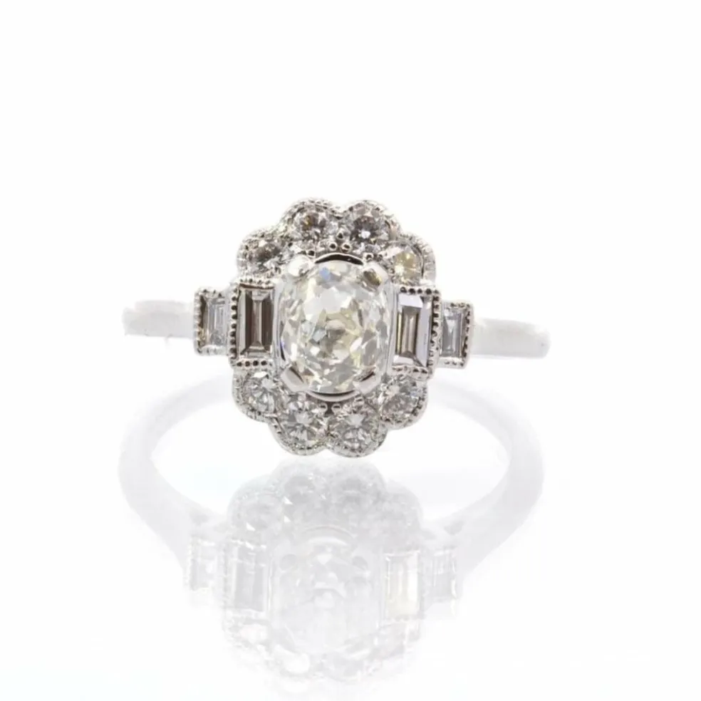 Bague Or blanc Diamants