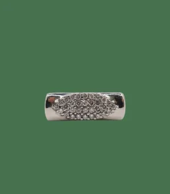 Bague or blanc diamants