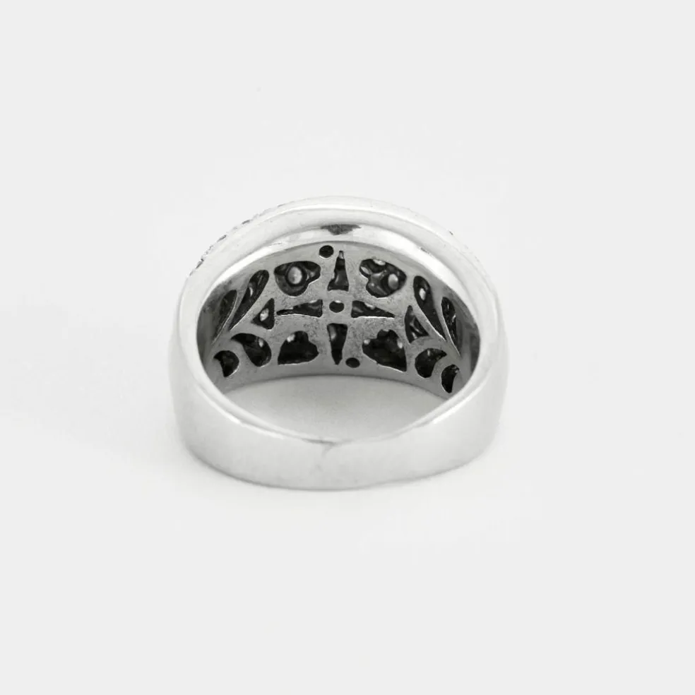 Bague or blanc Diamants