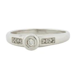 Bague Or blanc Diamants