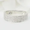 Bague or blanc diamants