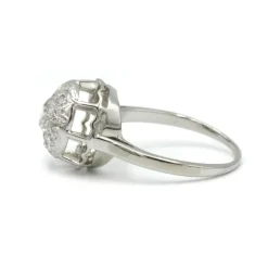 Bague or blanc diamants