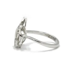 Bague or blanc diamants