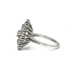Bague or blanc diamants
