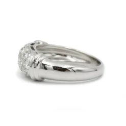 Bague or blanc diamants