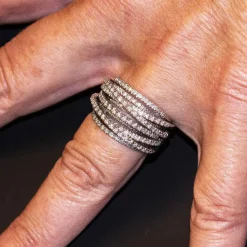 Bague Or blanc Diamants