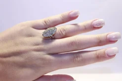 Bague or blanc Diamants