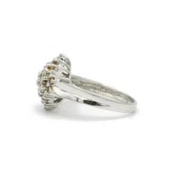 Bague or blanc, diamants