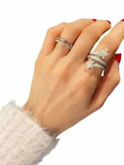 Bague or blanc Diamants