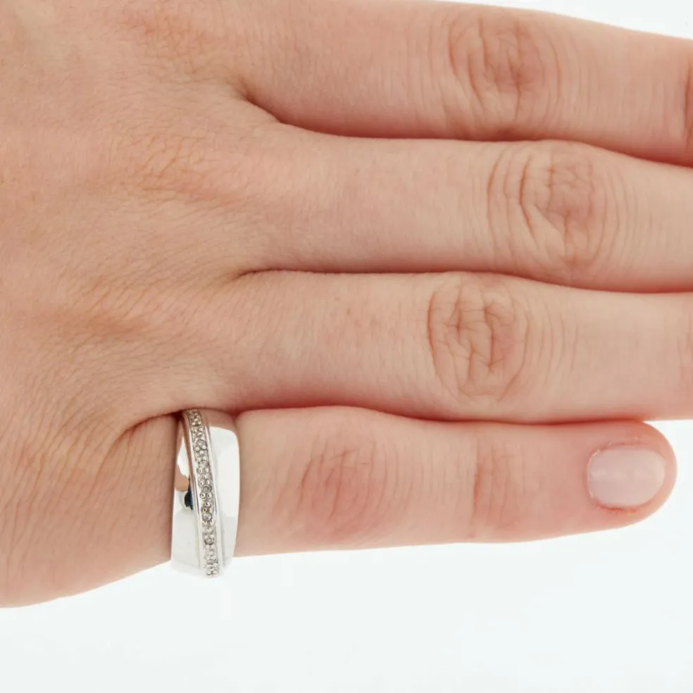 Bague Or blanc Diamants