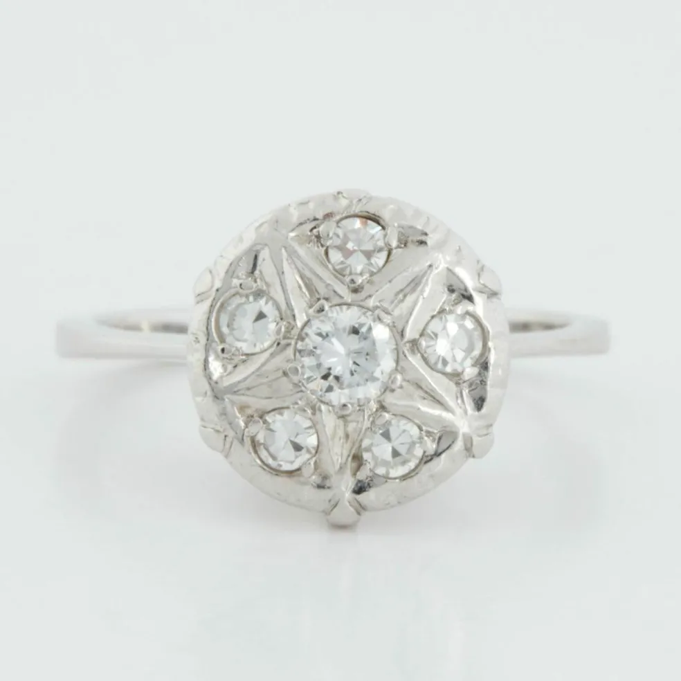 Bague Or blanc Diamants