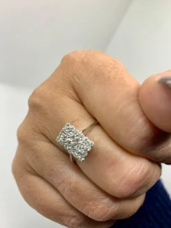 Bague Or blanc Diamants