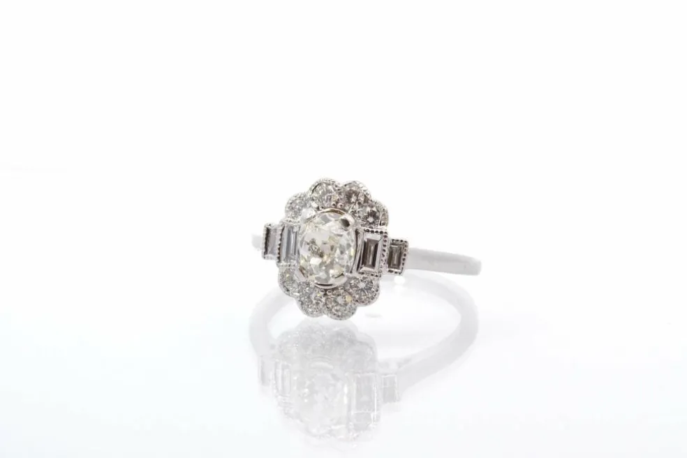 Bague Or blanc Diamants