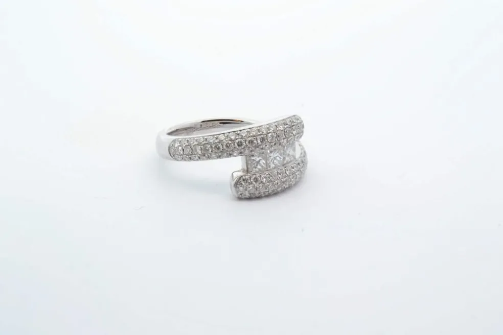 Bague Or blanc Diamants