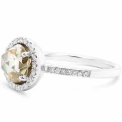 Bague or blanc diamants