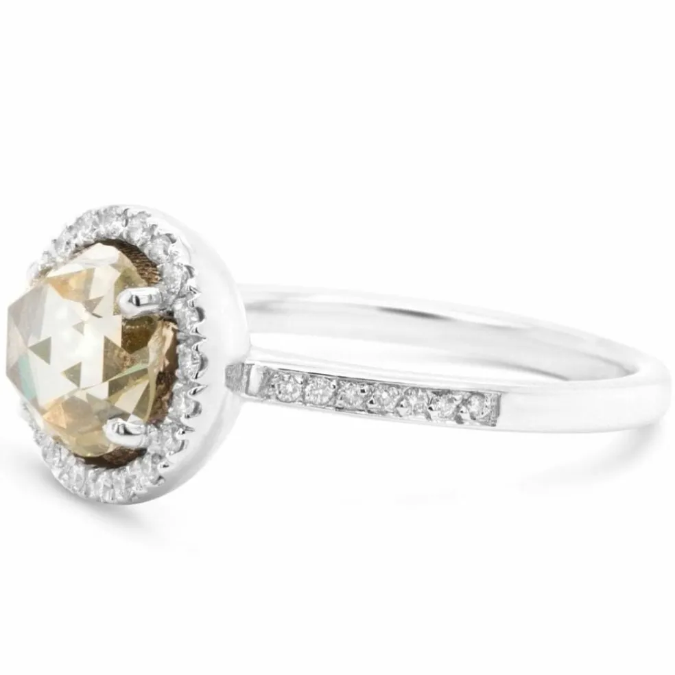 Bague or blanc diamants