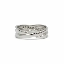 Bague or blanc diamants