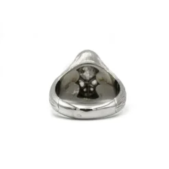 Bague or blanc diamants