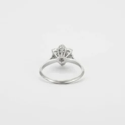Bague or blanc, diamants