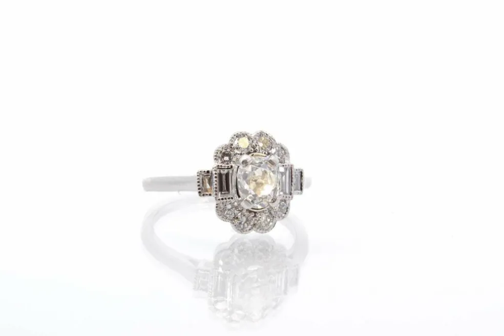 Bague Or blanc Diamants