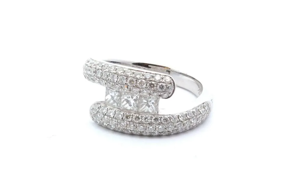 Bague Or blanc Diamants