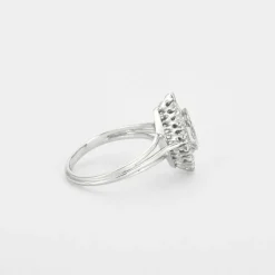 Bague or blanc, diamants