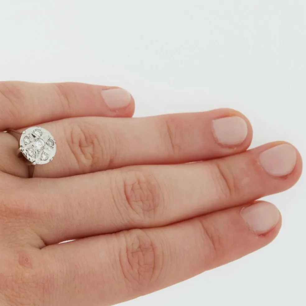 Bague Or blanc Diamants