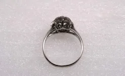Bague or blanc diamants