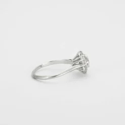Bague or blanc, diamants