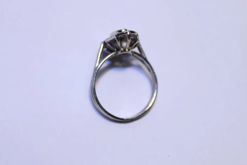 Bague or blanc Diamants