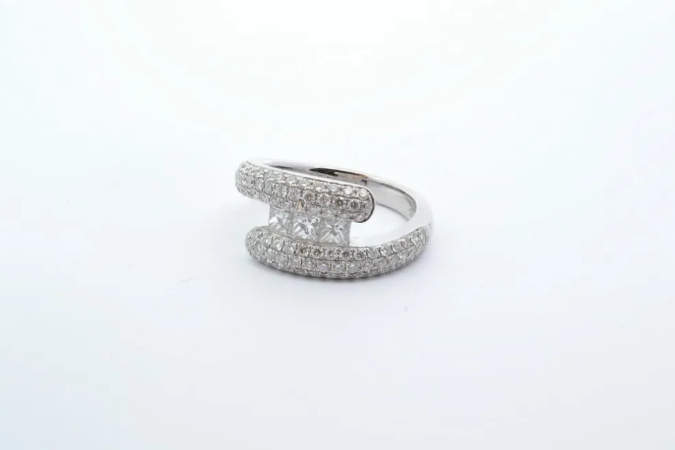 Bague Or blanc Diamants