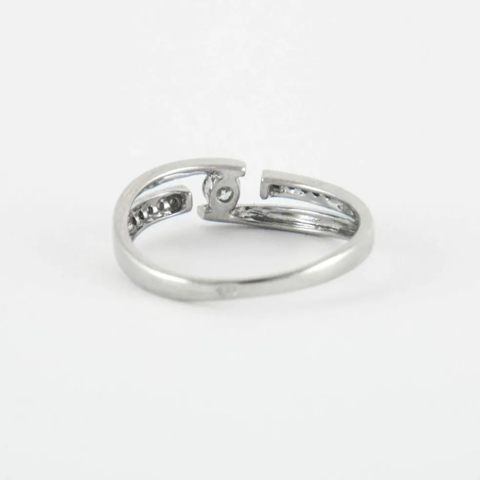 Bague Or blanc diamants