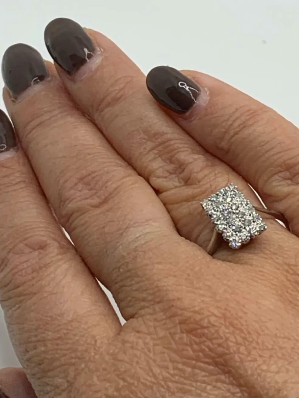 Bague Or blanc Diamants