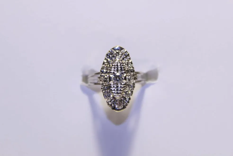 Bague or blanc Diamants