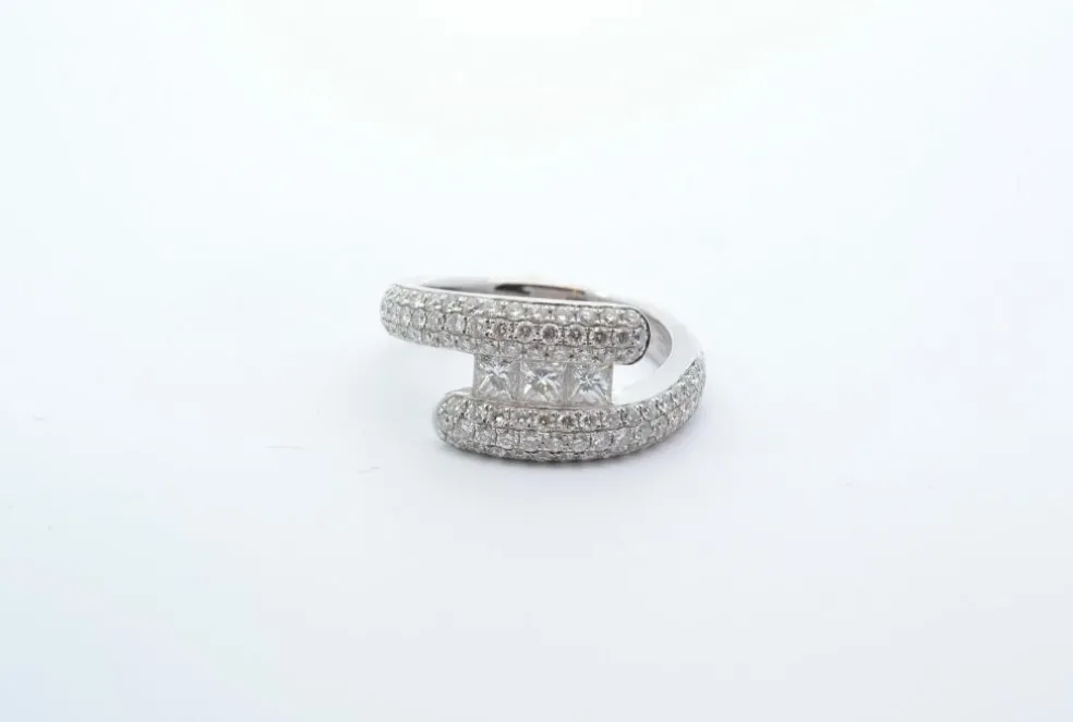 Bague Or blanc Diamants