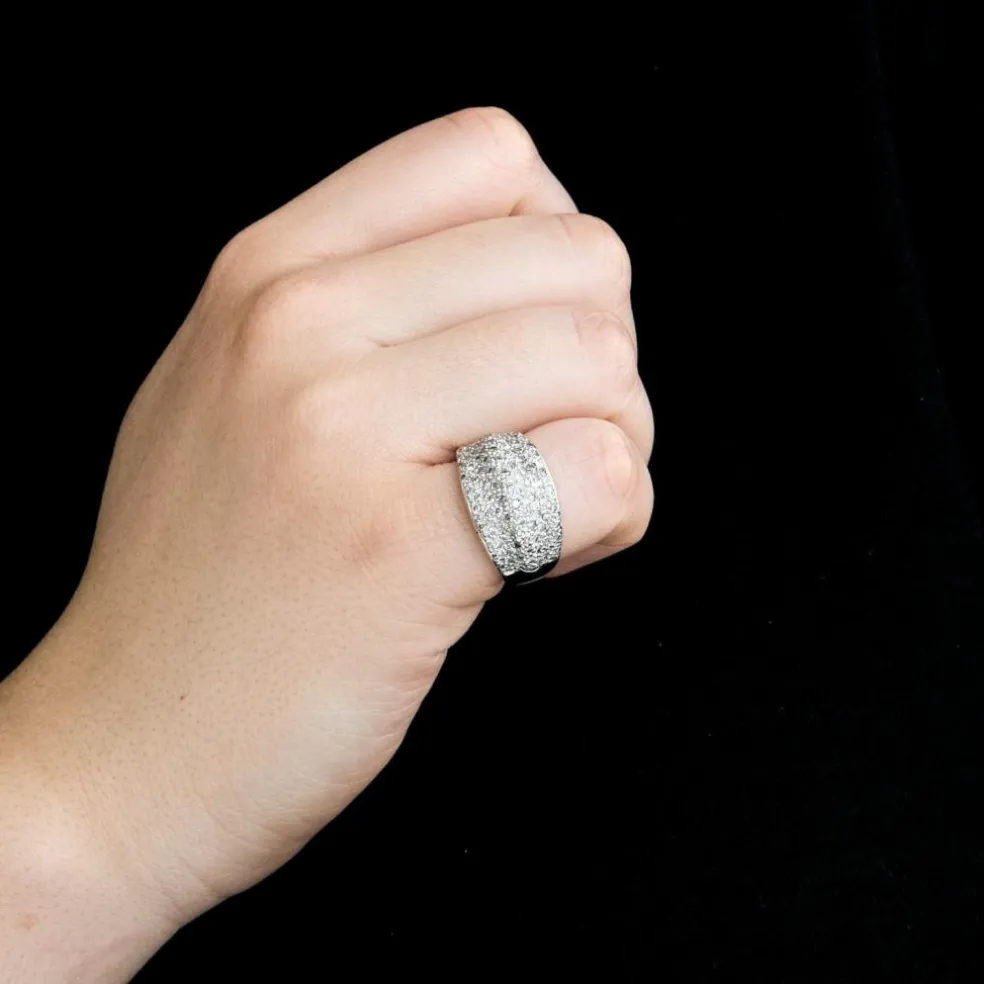 Bague or blanc Diamants