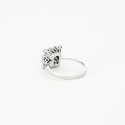 Bague or blanc diamants