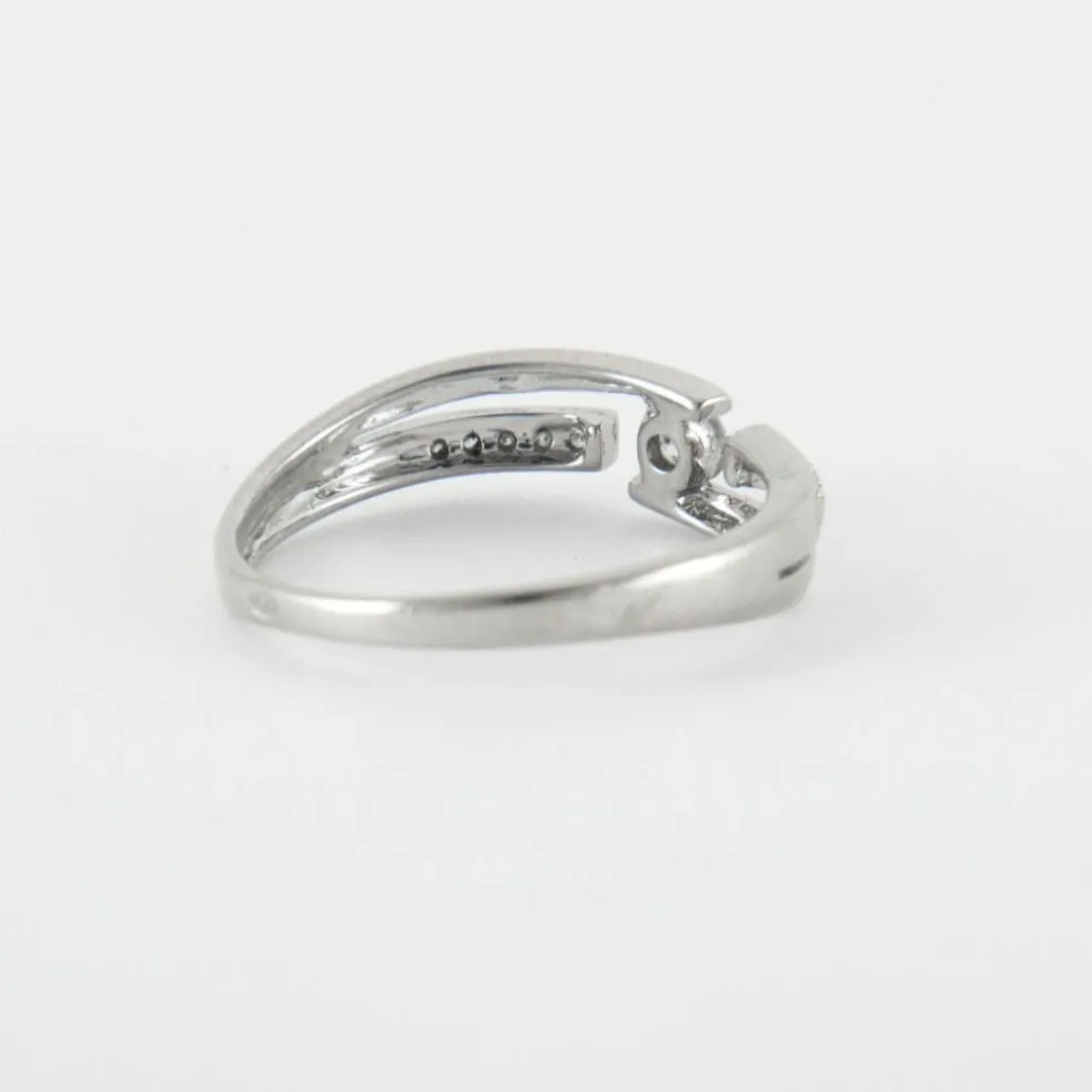 Bague Or blanc diamants