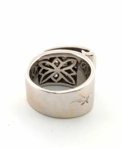 Bague or blanc diamants