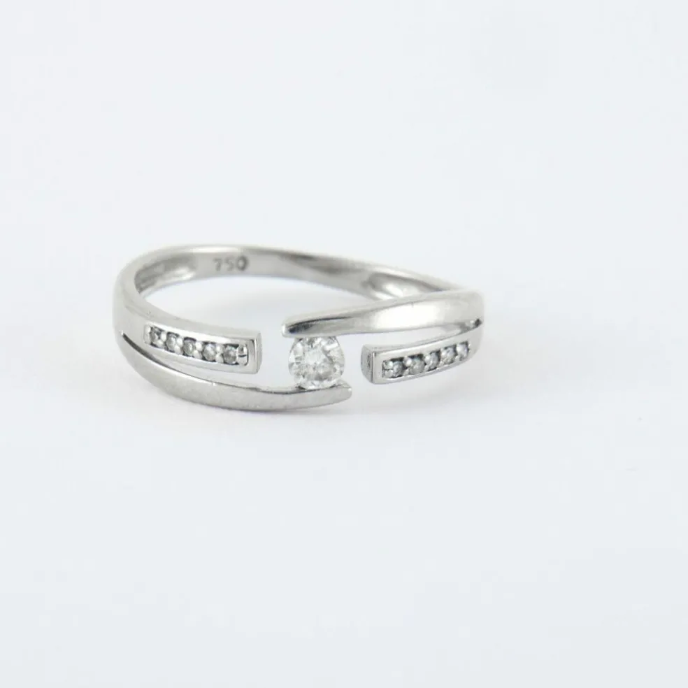Bague Or blanc diamants