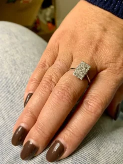 Bague Or blanc Diamants