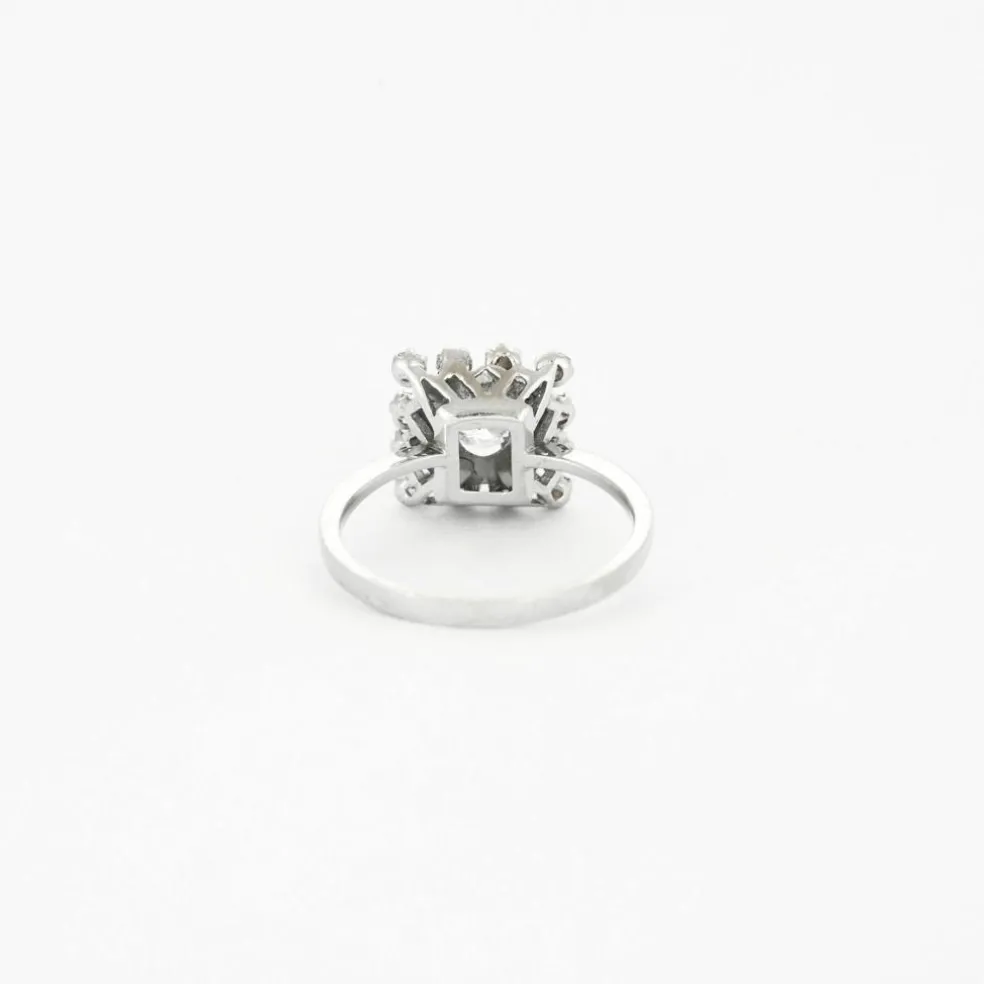 Bague or blanc diamants
