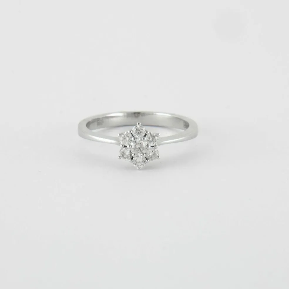 Bague Or blanc Diamants