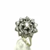 Bague or blanc, diamants 1940