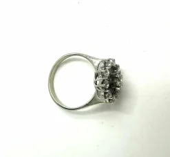 Bague or blanc, diamants 1940