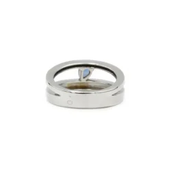 Bague or blanc diamants & saphir