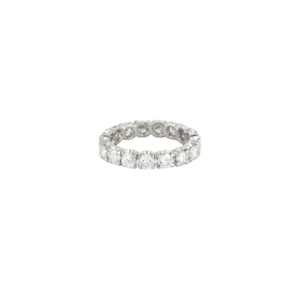 Bague or blanc diamants 2.40ct