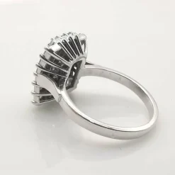 Bague or blanc diamants certifié HRD